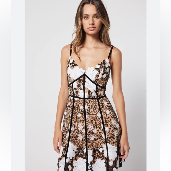 Elliatt Dresses & Skirts - 134.  Elliatt Pembrooke Dress in Black and White, Size Medium ~ Free People